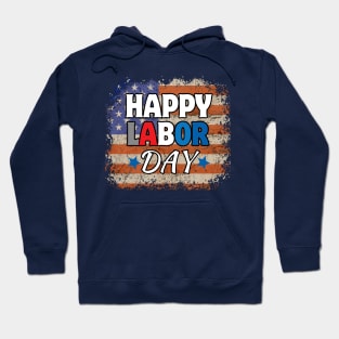 Happy Labor Day with American Flag Hoodie